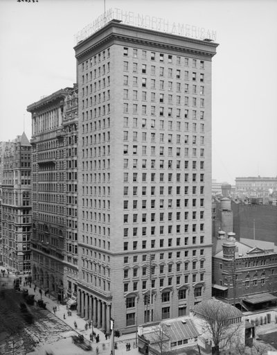 Gli edifici North American e Real Estate Trust, Philadelphia, Pennsylvania da Detroit Publishing Co.